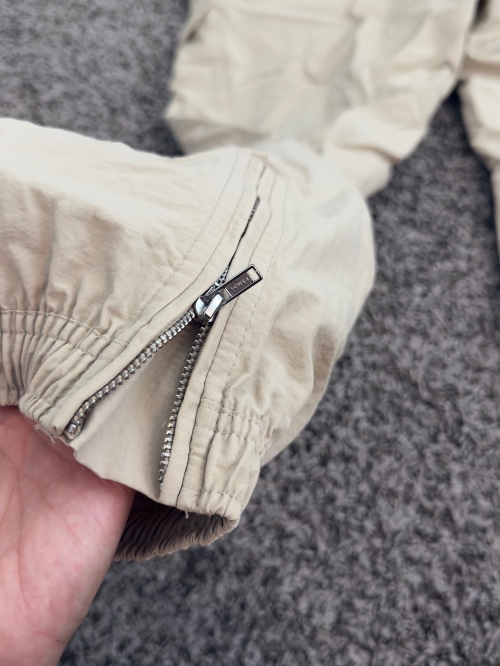 Light Beige Quick-Dry Drawstring Pants - Picture 6 of 6
